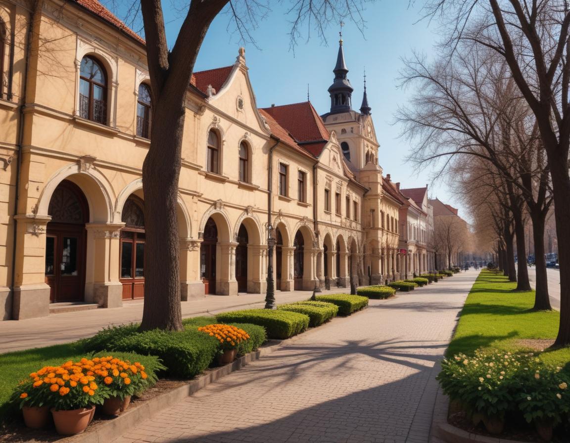 Subotica, Serbia: Lukas Caffe & Restaurant and Subotica City Hall
