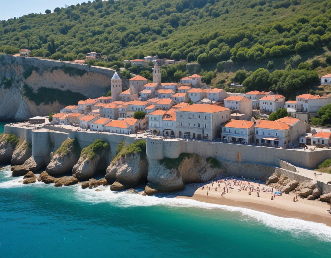 Ulcinj, Montenegro: Restaurant Antigona and Old Town Ulcinj